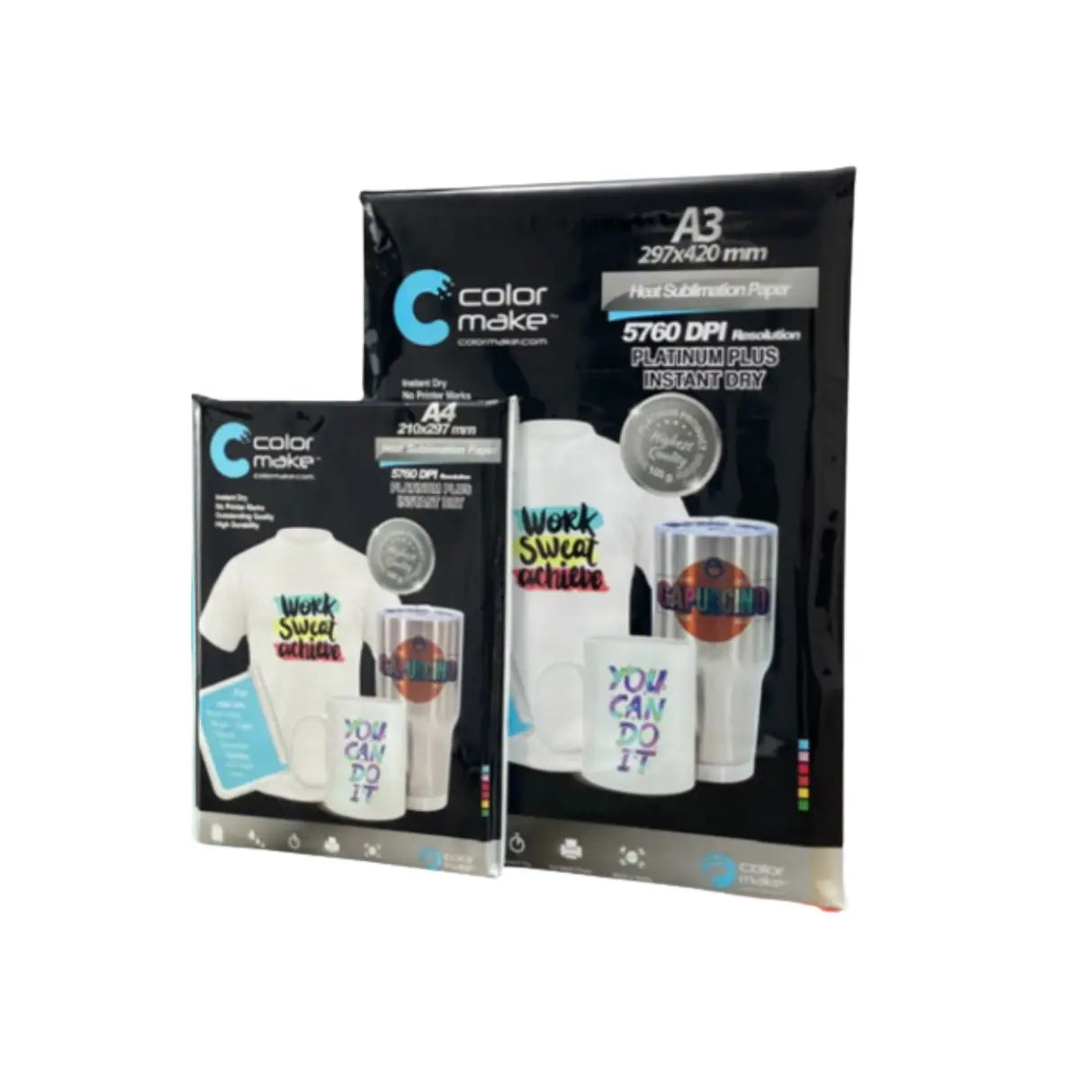 Papel sublimación A4 Platinum Pro secado instantáneo 105 gr 100 H Color Make - Color Make