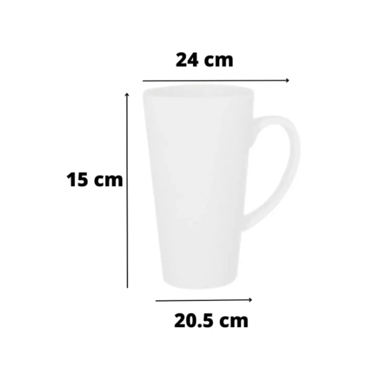 24 Pz Taza Blanca Conica 17 Oz Color Make Sublimacion - ColorMake - detalle