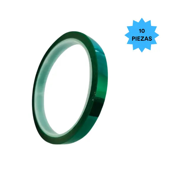 10pz Cinta Térmica Sublimación 10mm VERDE Color Make - ColorMake