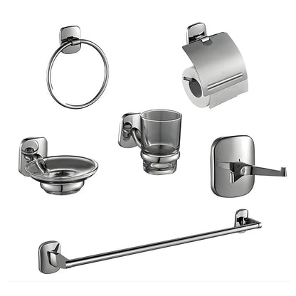 Juego Accesorios Baño 6 Piezas Meer Cromado INNER 2PZ - CNX - empaque