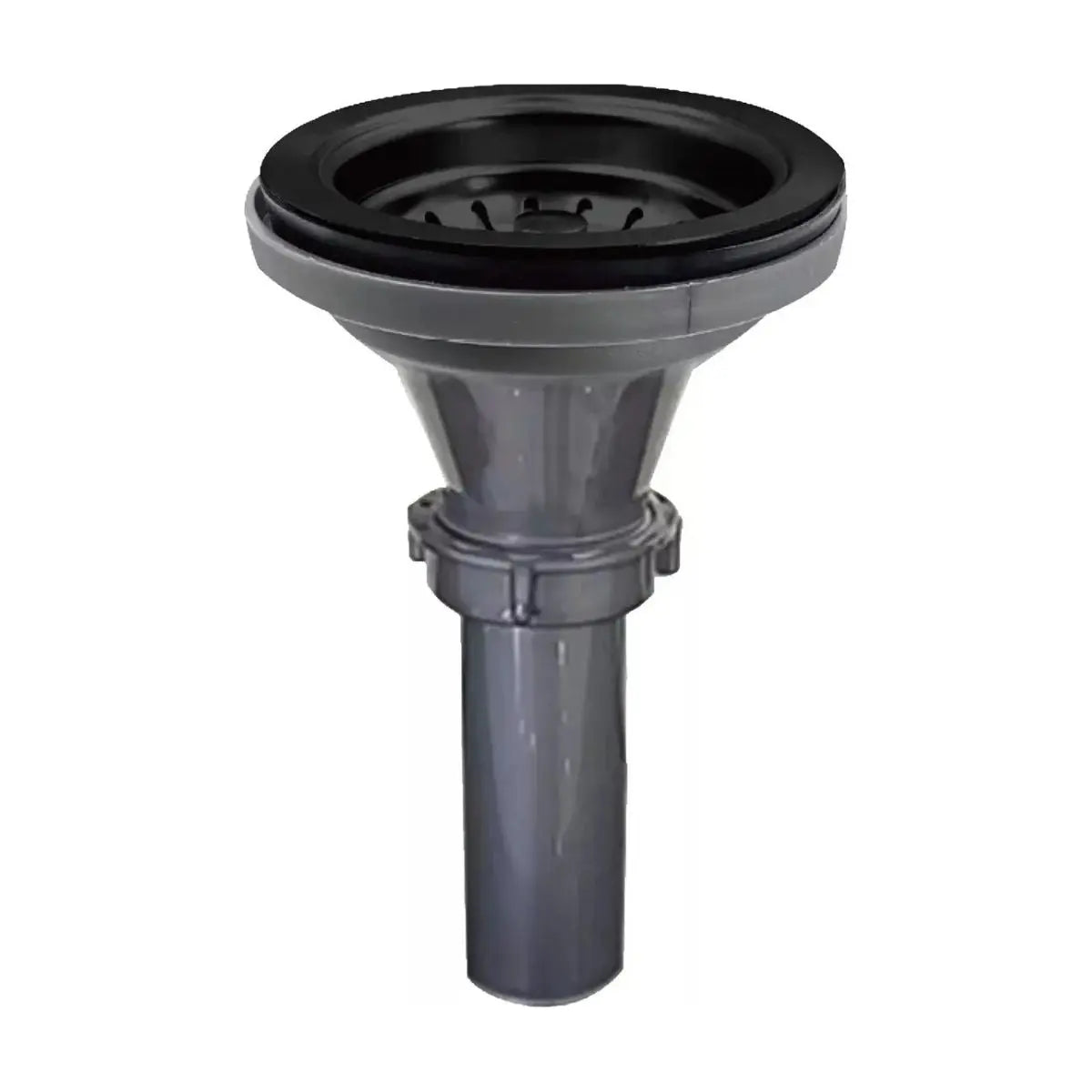 Contracanasta Para Fregadero Con Tubo Acero Inox Negro Mate - CNX