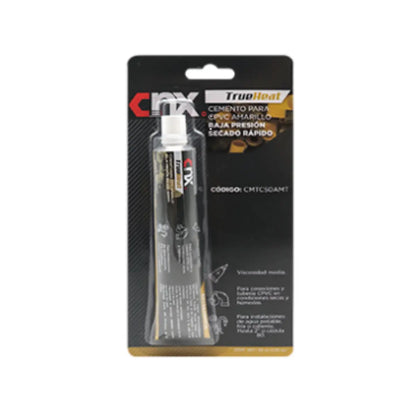 Cemento Para cpvc Trueheat Amarillo Baja Presion Secado Rapido 50 ml CNX Trueheat - CNX - vista lateral