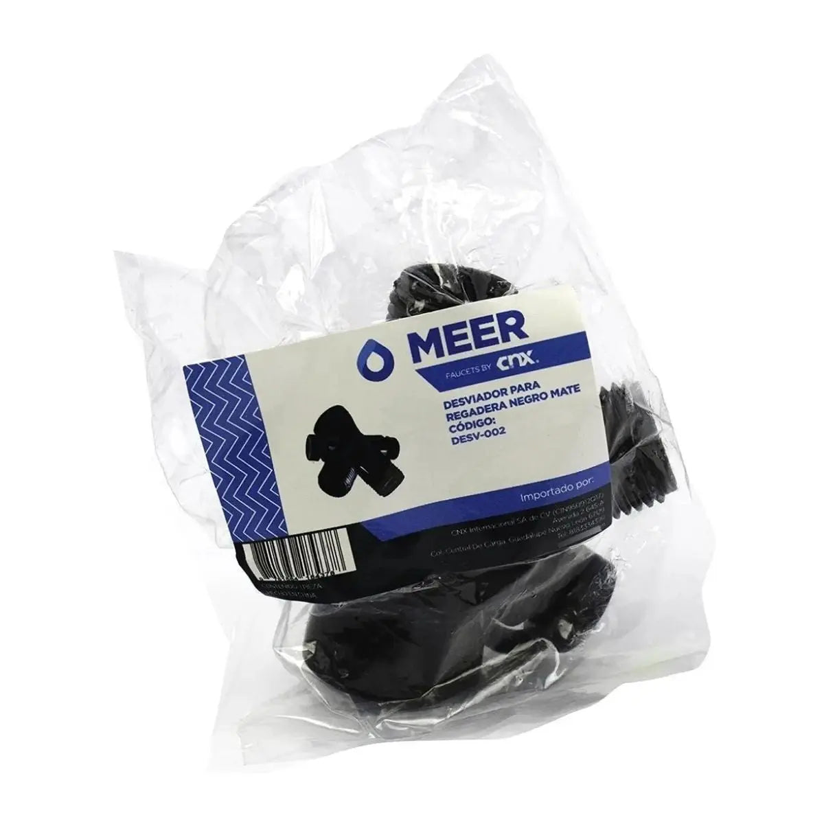 Desviador Regadera Meer Plastico Color Negro - CNX - vista trasera