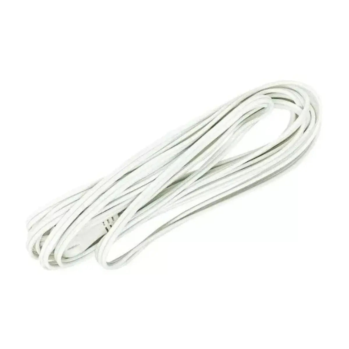 EXTENSION ELECTRICA BLANCA CON CLAVIJA PLANA 5 METROS TECHTOOLS - CNX - vista lateral