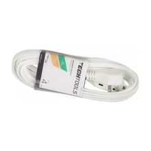 EXTENSION ELECTRICA BLANCA CON CLAVIJA PLANA 4 METROS TECHTOOLS - CNX - vista lateral