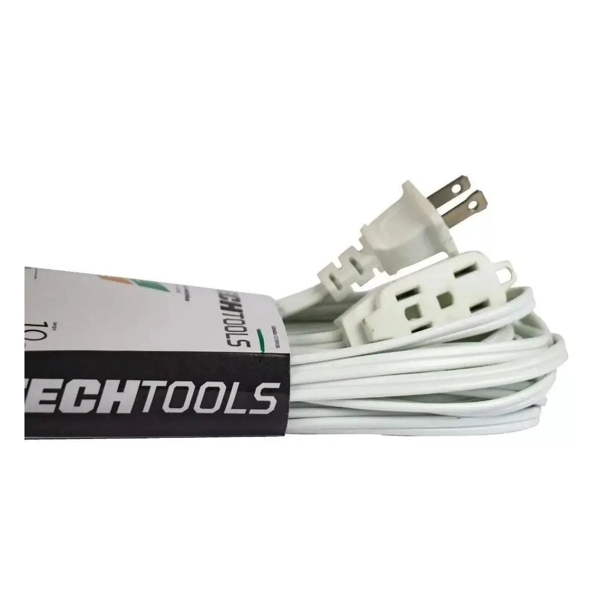 EXTENSION ELECTRICA BLANCA CON CLAVIJA PLANA 4 METROS TECHTOOLS - CNX