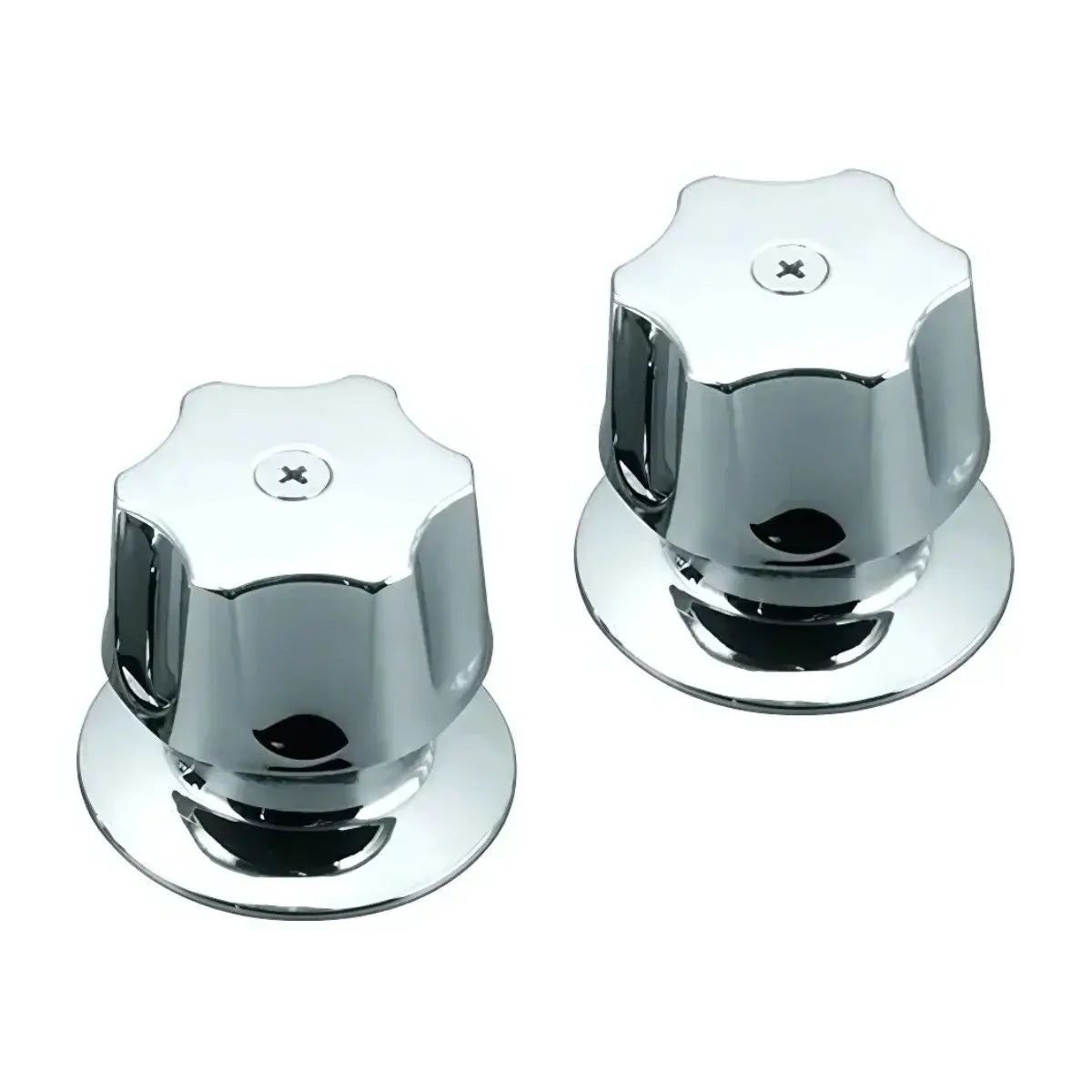 Juego Manerales Meer Zinc Regadera Cromado Color Plateado - CNX - vista lateral