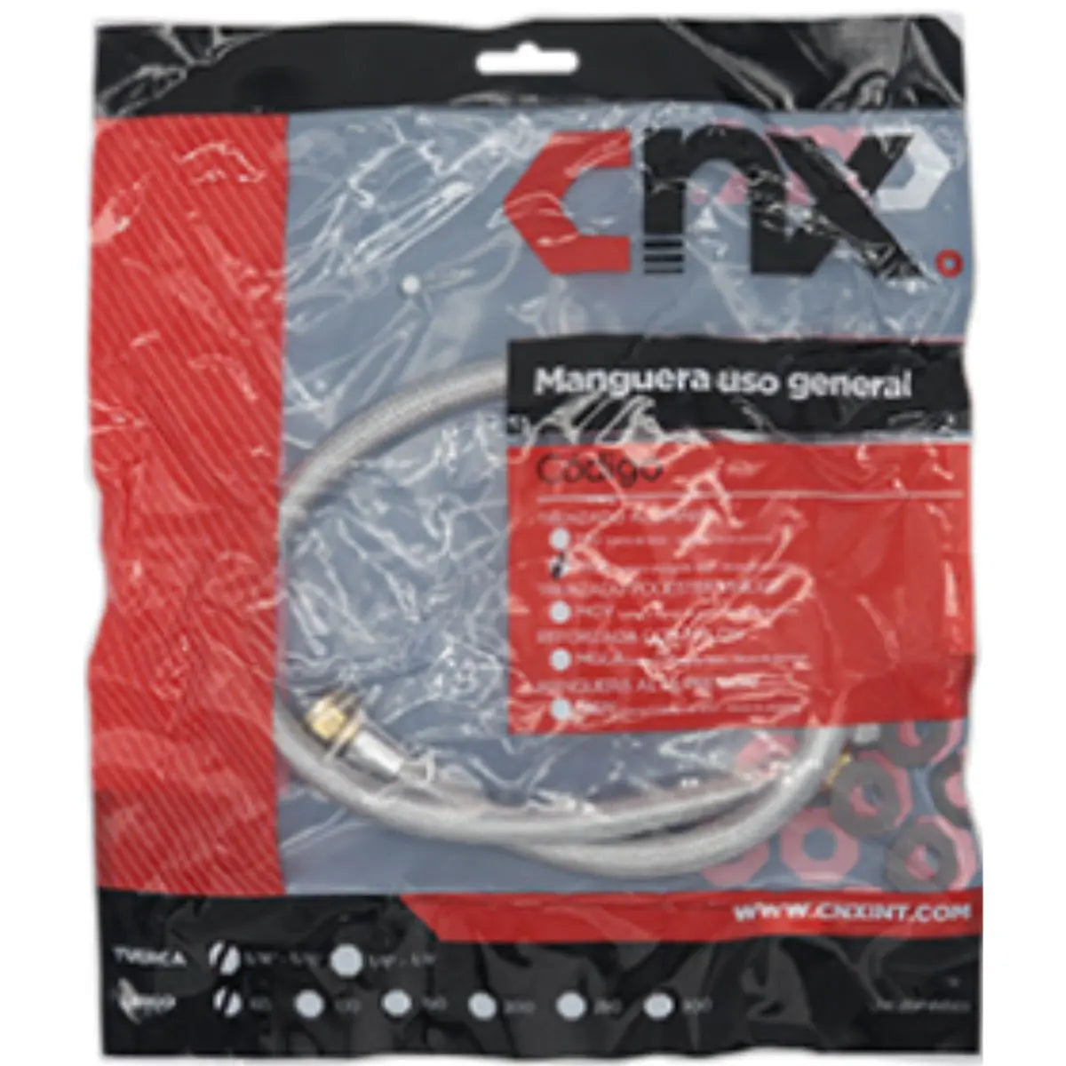 Manguera Gas CNX Flexible 3/8" x 300 cm - CNX - vista lateral