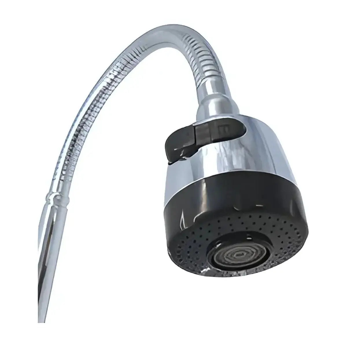 Mezcladora Para Fregadero Cuello Flexible Cocina Abs Meer Acabado Brillante Color Plateado - CNX - vista trasera