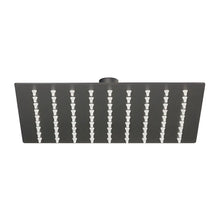 Regadera Cuadrada 8" Acero Inox Negro Mate Sistema Anti-Sarro Meer - CNX - vista lateral