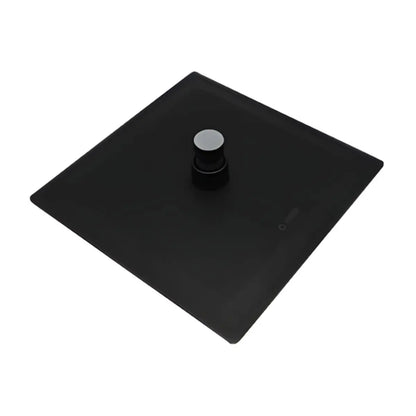 Regadera Cuadrada 8" Acero Inox Negro Mate Sistema Anti-Sarro Meer - CNX