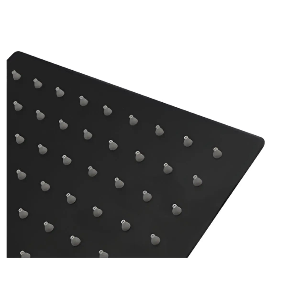 Regadera Cuadrada 8" Acero Inox Negro Mate Sistema Anti-Sarro Meer - CNX - vista trasera
