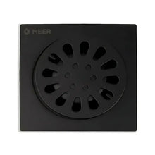 Coladera Resumidero Cuadrada 4'' Meer Color Negro Mate - CNX