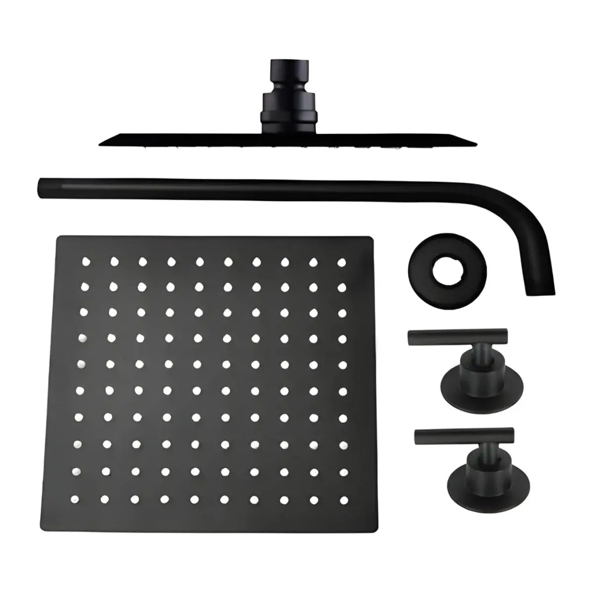 Juego Regadera 8" Con Tubo Y Manerales Balance Meer - CNX - vista trasera