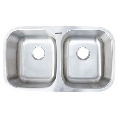 Tarja Doble MEER Submontar Acero Inoxidable 82 x 47 x 22 - CNX - detalle