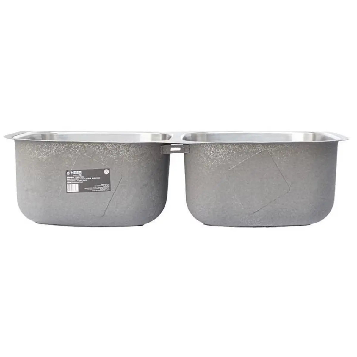 Tarja Doble MEER Submontar Acero Inoxidable 82 x 47 x 22 - CNX