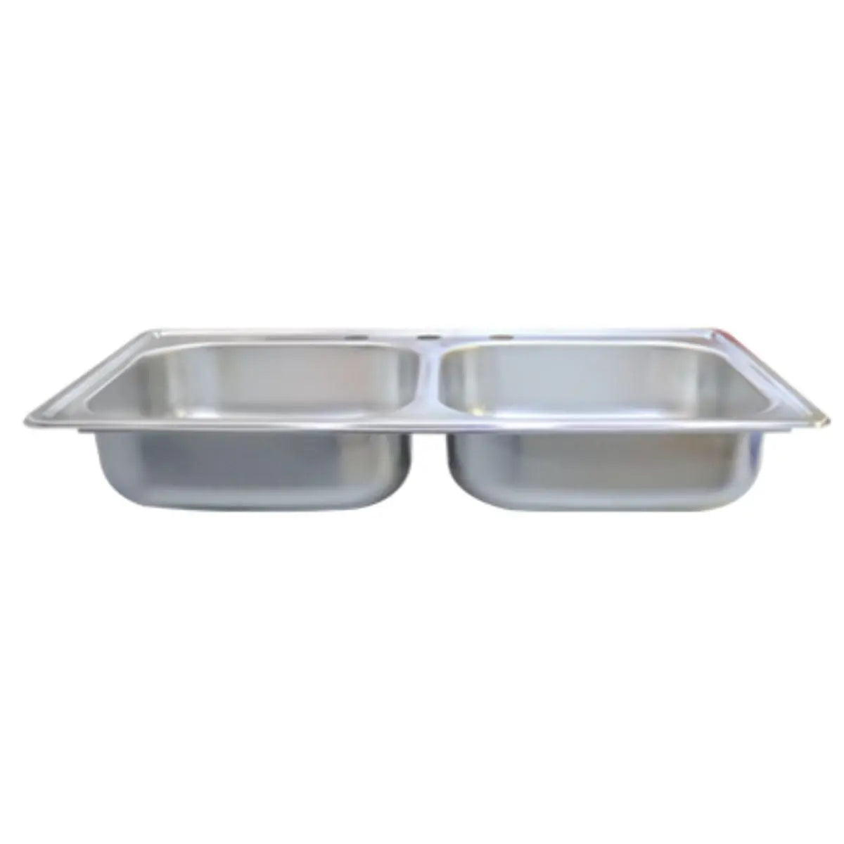 Tarja Doble MEER Empotrable Acero Inoxidable 84 x 48 x 15 - CNX - vista trasera
