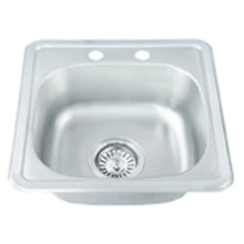 Tarja Sencilla MEER Empotrar Acero Inoxidable 38 x 38 x 15 - CNX