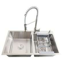 Set Tarja Doble MEER Mezcladora Accesorios Empotrable Satinada - CNX