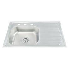 TARJA SENCILLA CON ESCURRIDOR DERECHO 80X50 PARA EMPORTRAR CNX - CNX