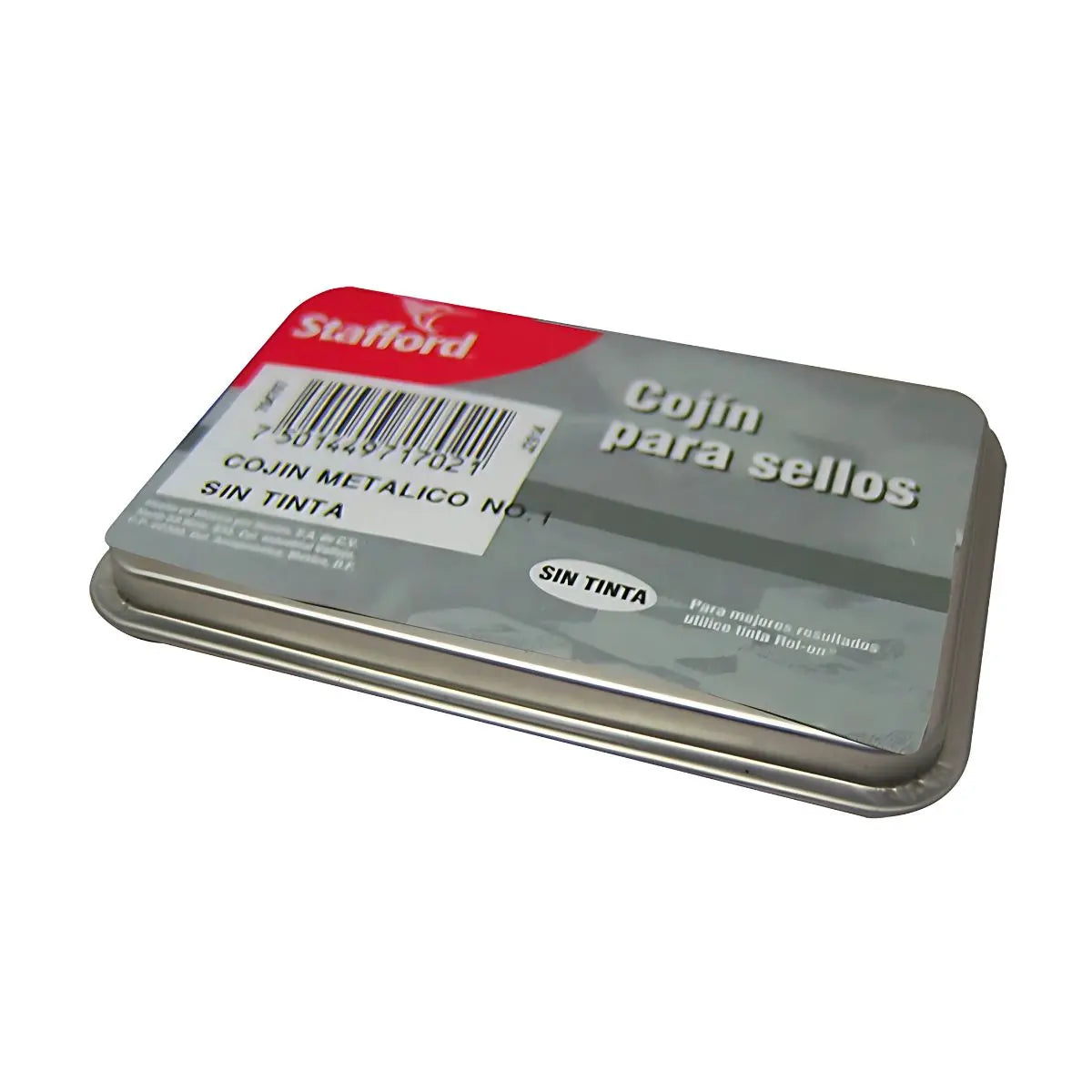 Cojin Sello Metalico No. 1 Sin Tinta Satfford - Azor - vista trasera