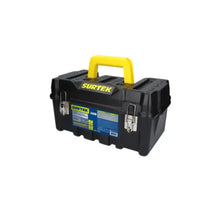 Surtek CPS17 Caja Portaherramientas Plástica con Broches Metálicos, 17" - Surtek - vista lateral