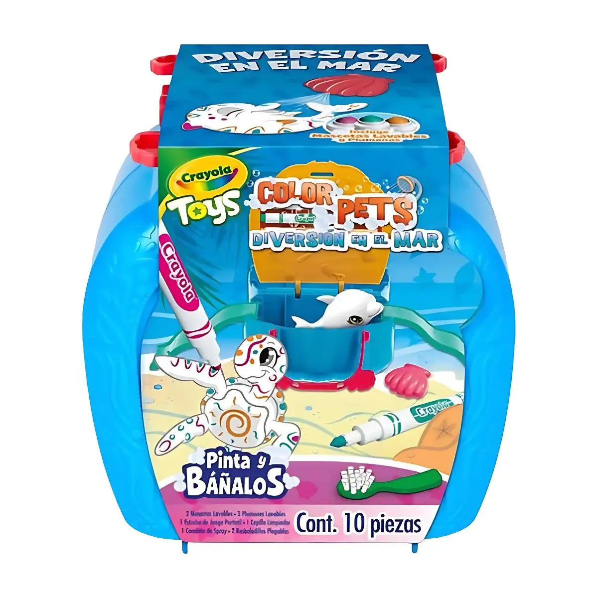 COLOR PETS DIVERSION EN EL MAR - Crayola - vista trasera