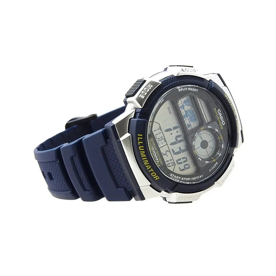 Reloj Digital Casio Ae-1000w-2av Correa/resina Color Azul Oscuro - Casio