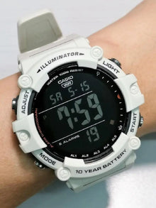 Reloj Digital Casio Illuminator Ae-1500wh-8b2v Color Blanco - Casio - vista lateral