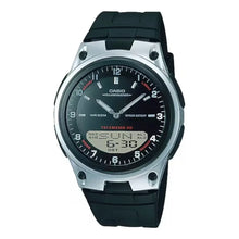 Reloj de pulsera Casio Collection AW-80 de cuerpo color plateado y negro, analogico-digital - Casio