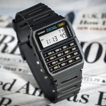 Reloj Digital Casio Calculadora Ca-53w-1z Resina Color Negro - Casio