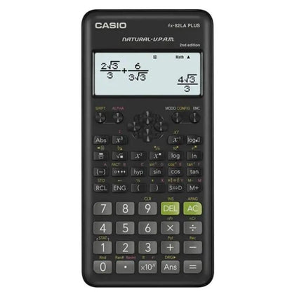 Calculadora Científica Casio Fx-82la Plus2 252 Funciones Elegir Color Negro - Casio - empaque