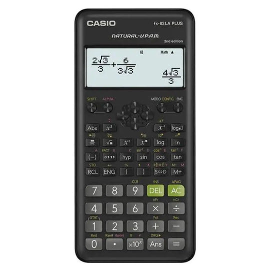Calculadora Científica Casio Fx-82la Plus2 252 Funciones Elegir Color Negro - Casio - empaque