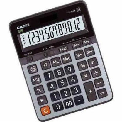 Calculadora de Escritorio Casio Gx-120b 12 Dígitos Cuadrada - Casio - vista trasera