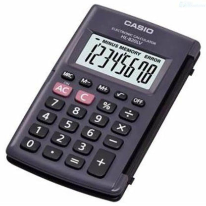 Calculadora Casio Portatil Negra 8 Dígitos 10x12 Cm Con Tapa - Casio - uso