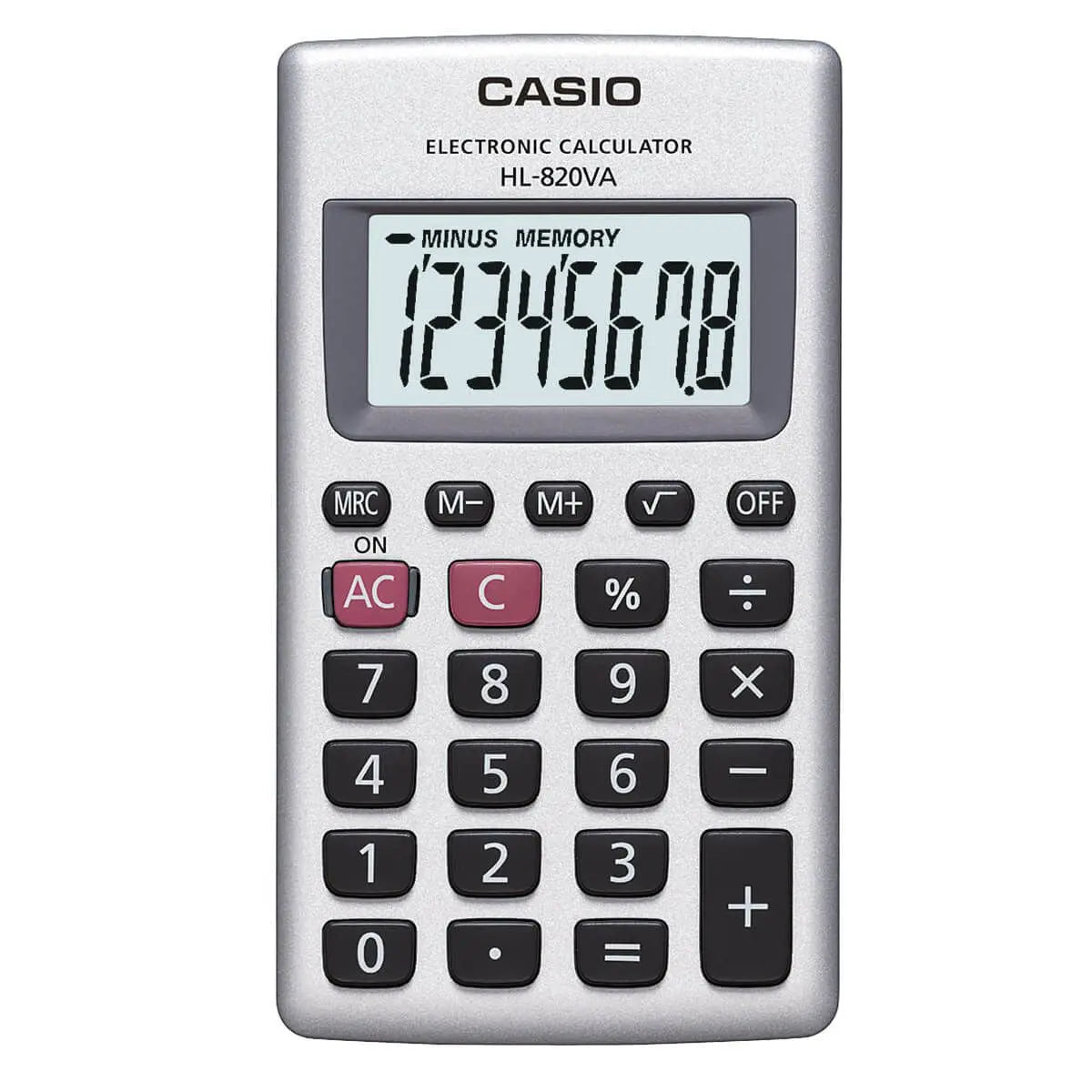 Calculadora Portatil Casio Hl-820va Gris 8 Digitos 10x12cm - Casio