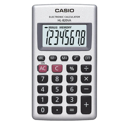 Calculadora Portatil Casio Hl-820va Gris 8 Digitos 10x12cm - Casio