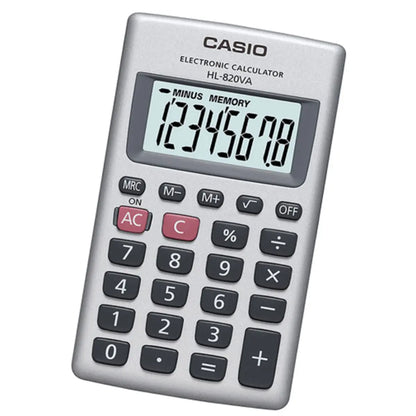 Calculadora Portatil Casio Hl-820va Gris 8 Digitos 10x12cm - Casio - accesorios