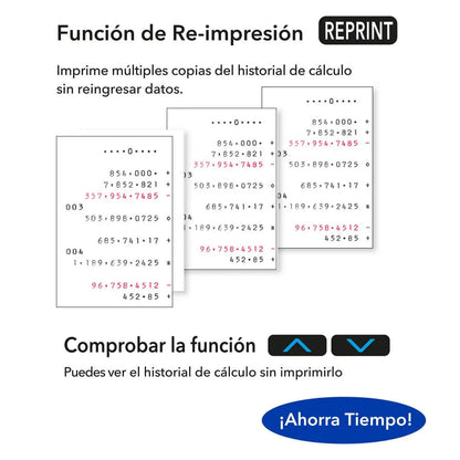 Calculadora Con Impresor Casio Sumadora Hr-10rc - Casio - vista lateral