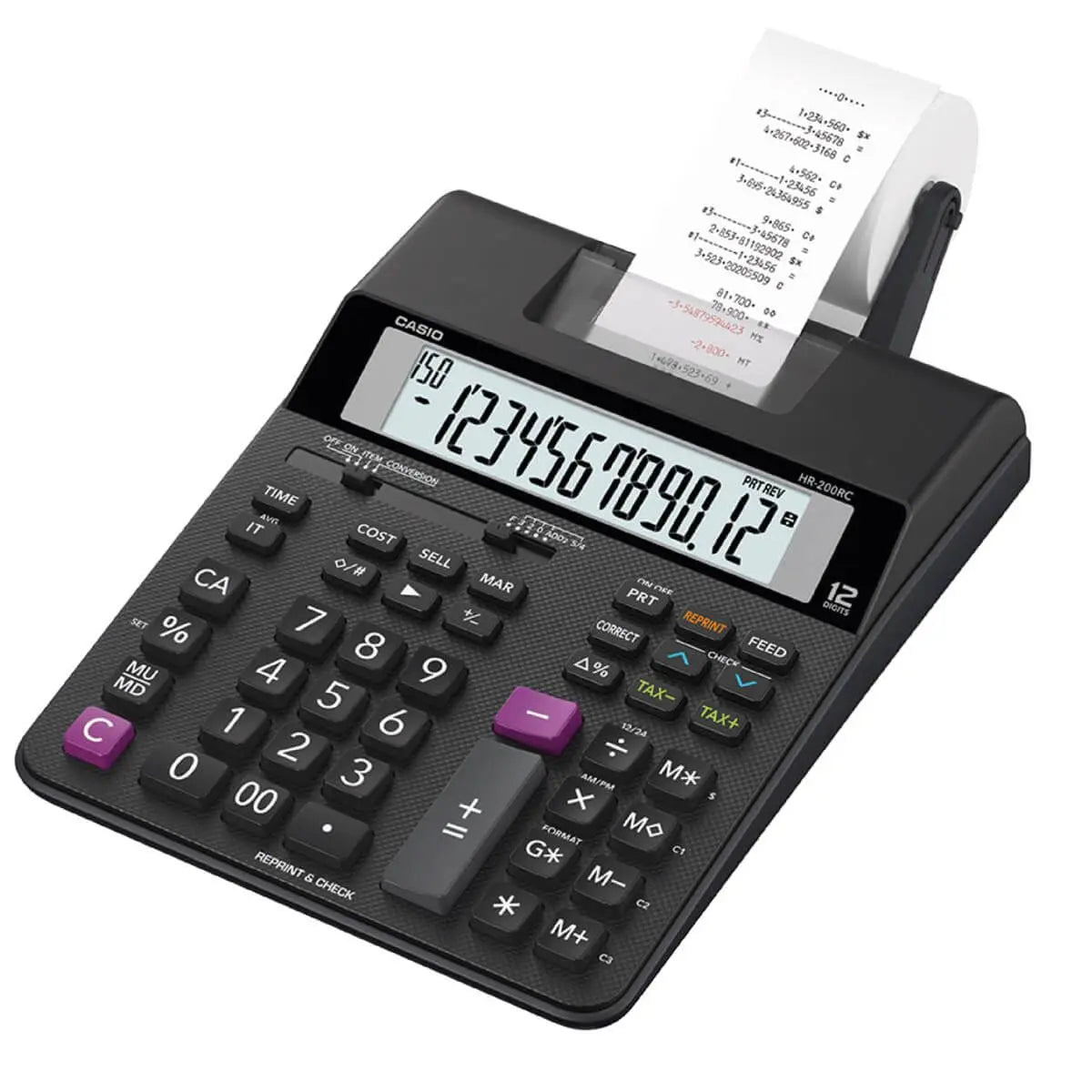 Calculadora Con Impresor Casio Sumadora Hr-200rc - Casio - detalle
