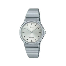 Reloj Casio Quartz Mq-24d-7e Correa Color Plata Bisel Plata - Casio