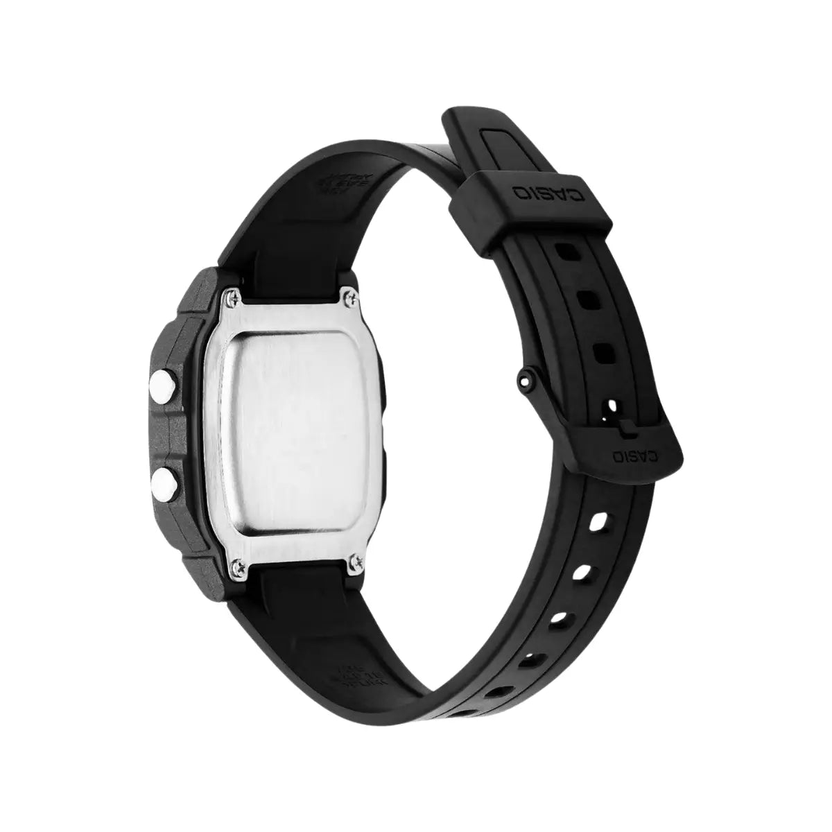 Reloj Casio Deportivo Digital Color Negro Alarma Sumergible - Casio - vista lateral