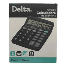 Calculadora Barrilito Delta 7806cde 12 Dígitos /vc Color Gris oscuro - Barrilito