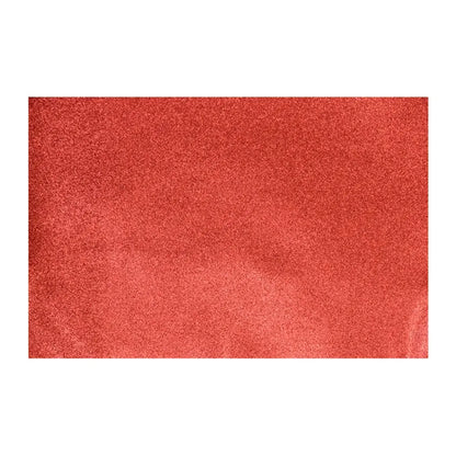 PAQUETE 10 HJS 45 x 60 GLITTER COLOR ROJO - First Class