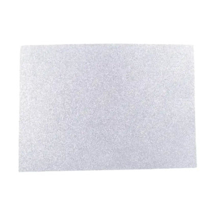 PAQUETE 10 HJS 45 x 60 GLITTER COLOR BLANCO - First Class