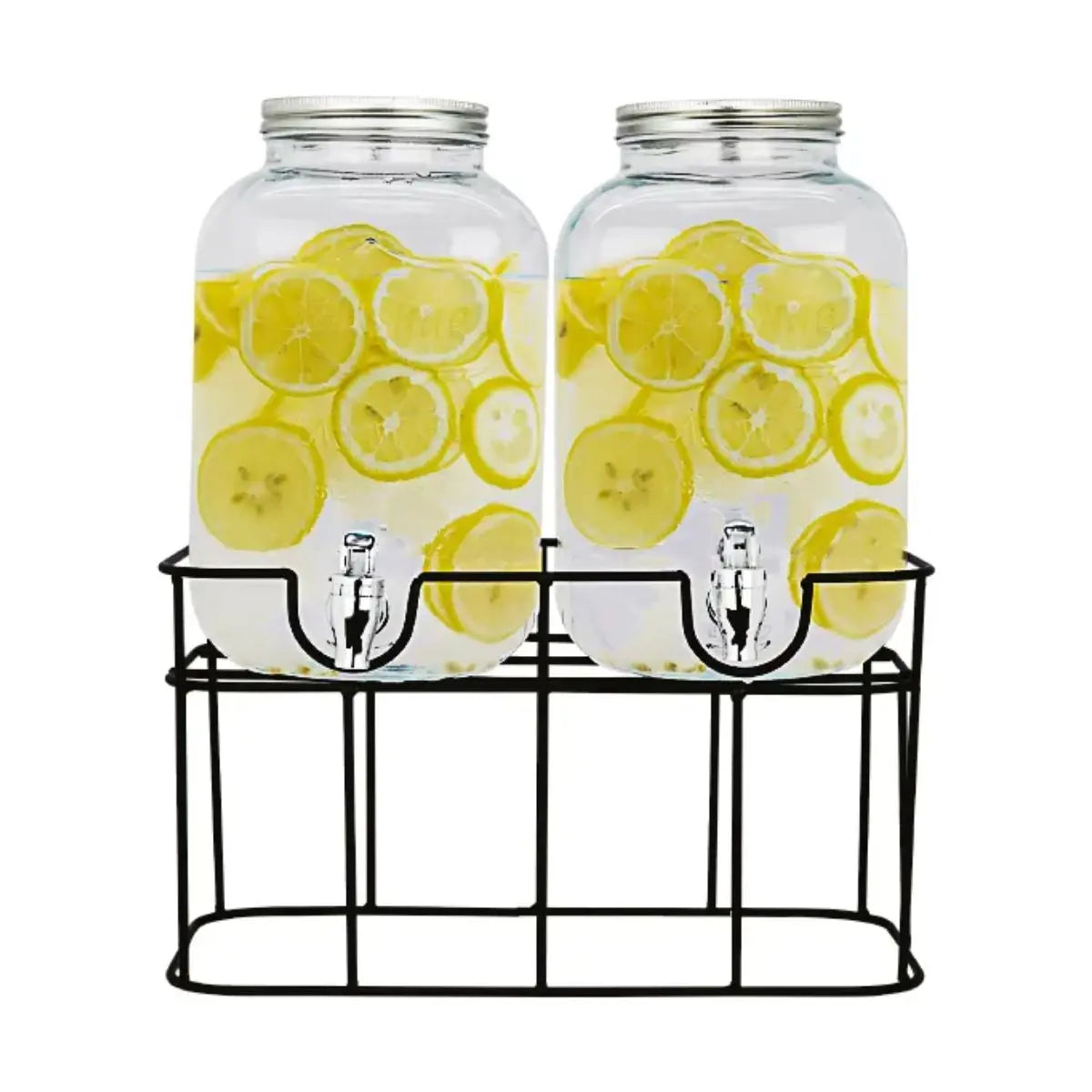 Dispensador Doble de 5L c/u Con Base - Coveme - empaque