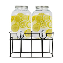 Dispensador Doble de 5L c/u Con Base - Coveme - empaque