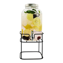 Dispensador De Bebidas Vitrolero Vidrio Con Base Mason 8lt - DrinkLab - empaque