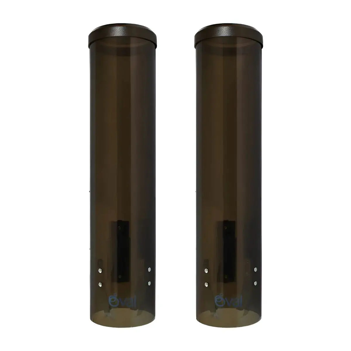 2 Despachador Cono Oval 250 Piezas Color Humo Dosificador - Oval - vista trasera