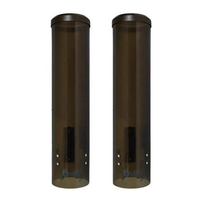 2 Despachador Cono Oval 250 Piezas Color Humo Dosificador - Oval - vista trasera